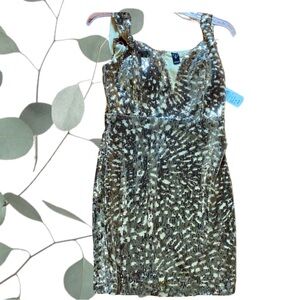 NWT Gold Sequined Dress